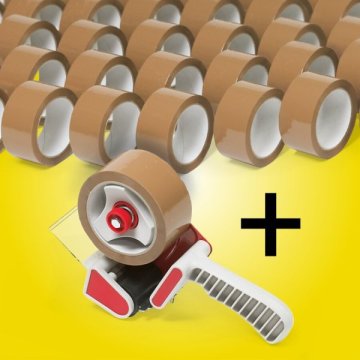 Klebeband Spar-Set + gratis Abroller