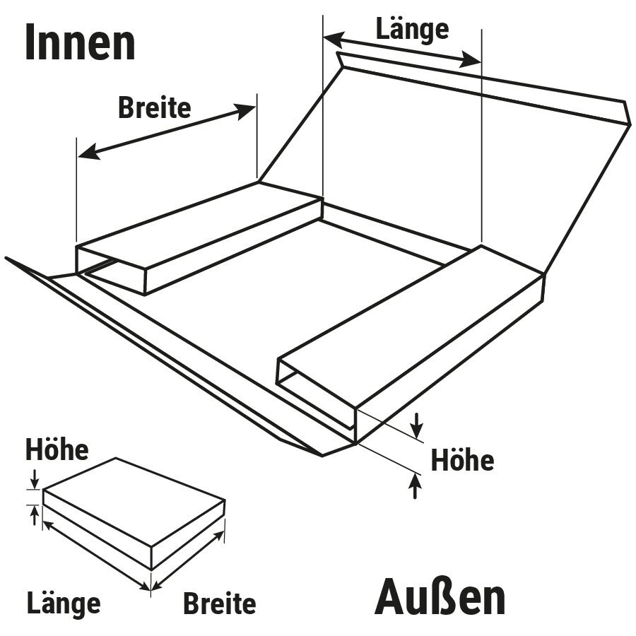 CD Versandverpackung mit Selbstklebeverschluss