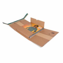 Buchverpackung mit Sicherheitsverschluss