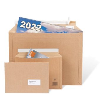 Wellpapp-Versandtaschen mit großer Öffnung