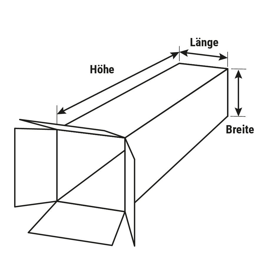 Röhrenkarton für lange Packgüter Röhrenkarton für lange Packgüter