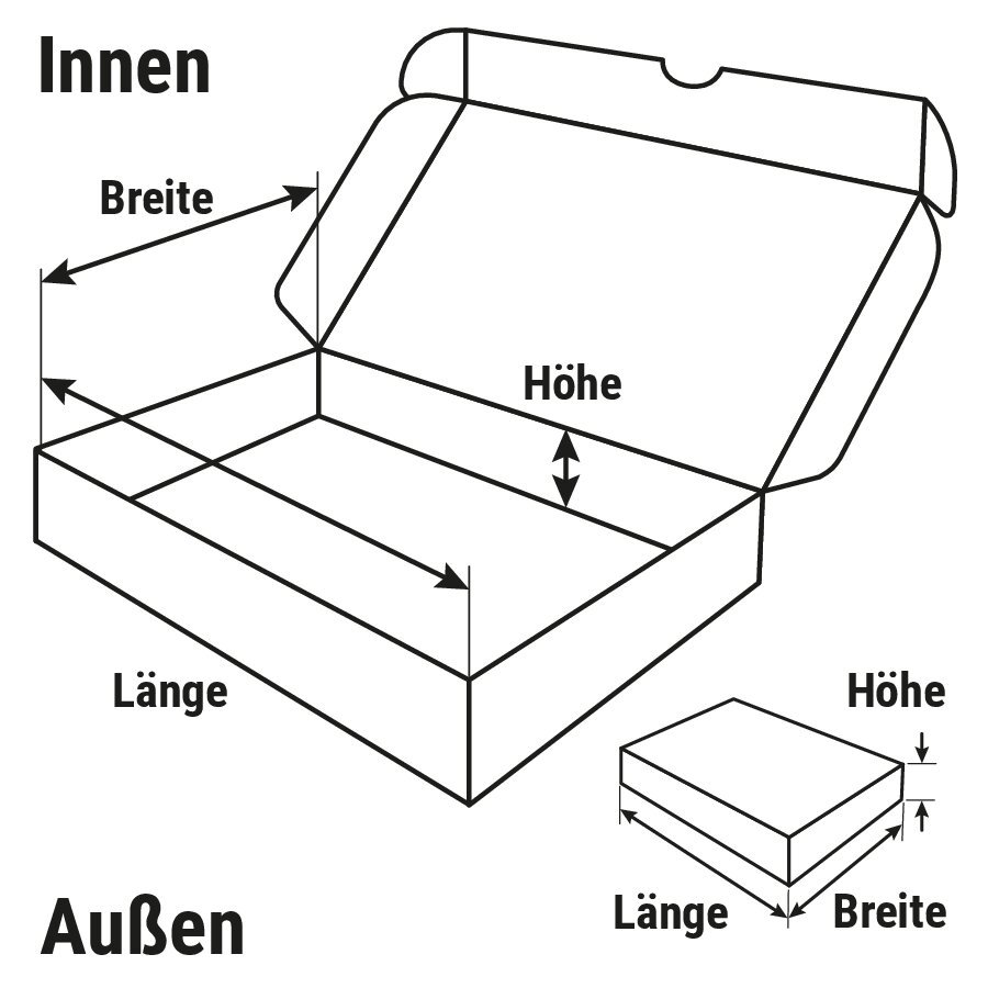 Maxibriefkarton mit Selbstklebeverschluss Maxibriefkarton mit Selbstklebeverschluss