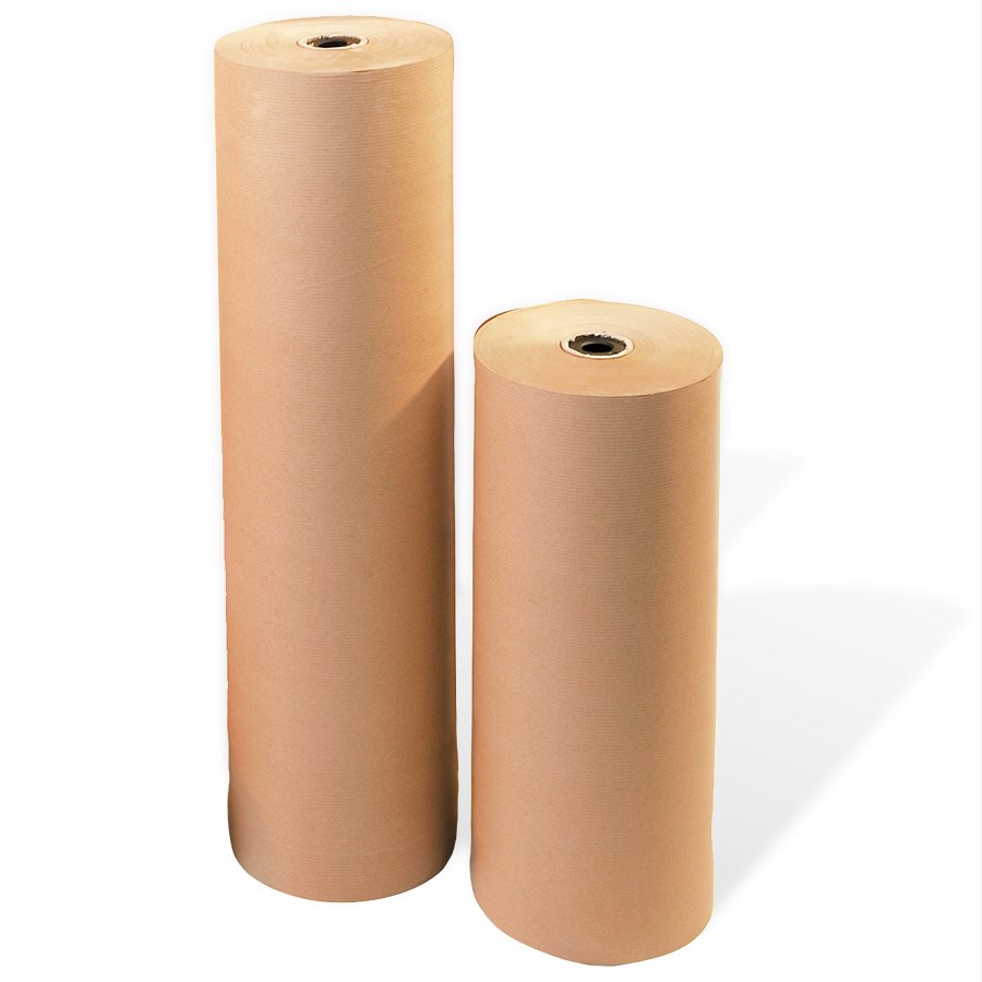 2 Rollen Packpapier in unterschiedlichen Breiten