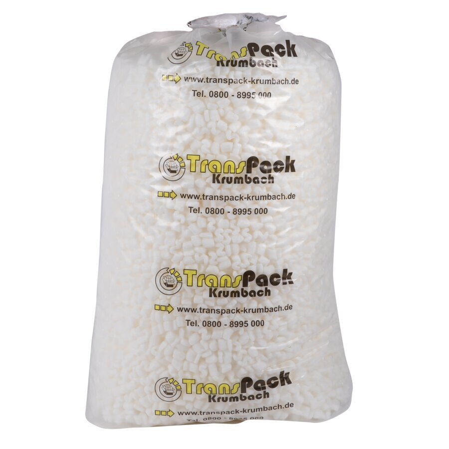 Angeliefert werden die natrlichen Verpackungschips im grozgigen 380 Liter-Sack