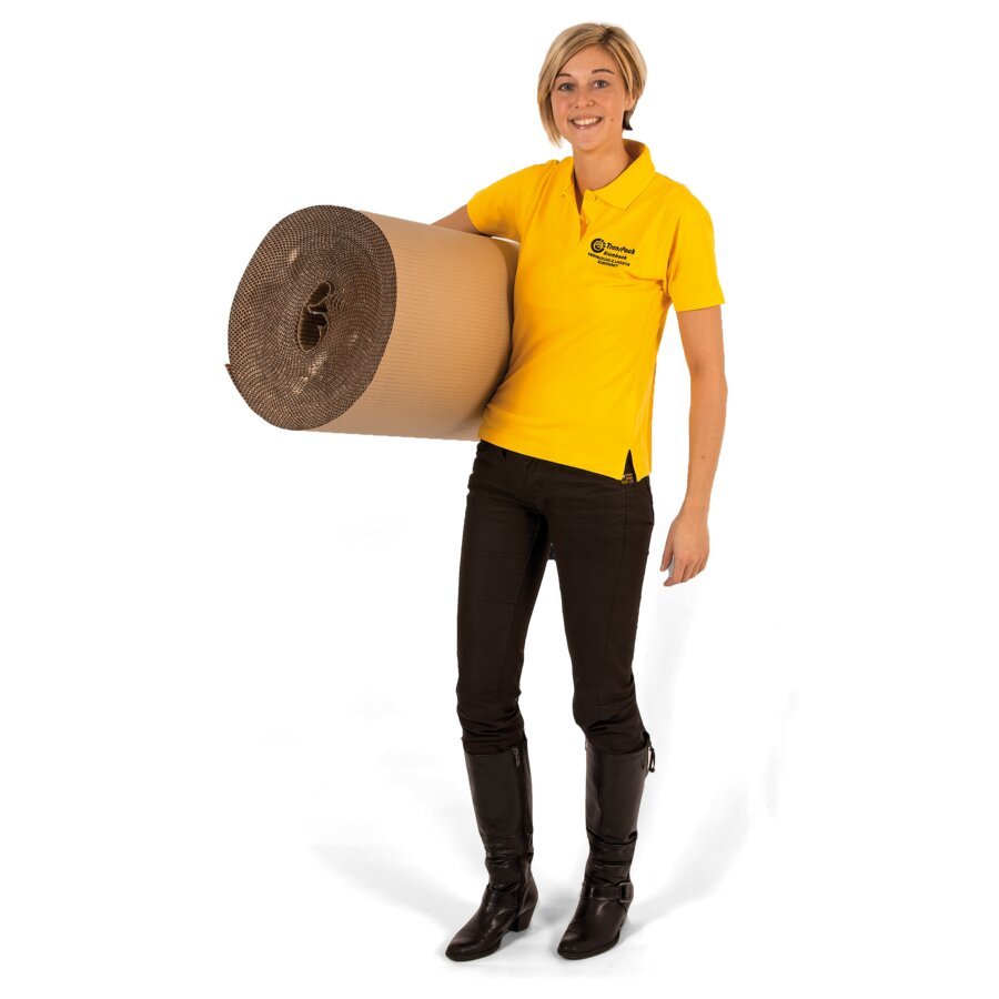 Die handliche Rollenwellpappe ist ideal fr den geringen Bedarf geeignet