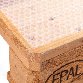 Zwischenlage aus Luftpolsterfolie fr Paletten