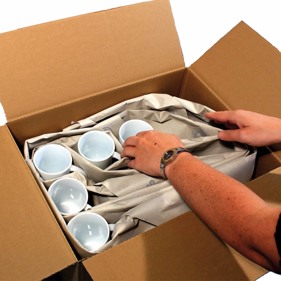 Das Papier bietet fr kleine, einzelne Produkte hervorragenden Schutz