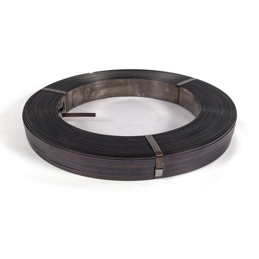 Bei der Packenwicklung befinden sich mehrere Lagen Stahlband - teils kreuz und quer - bereinander