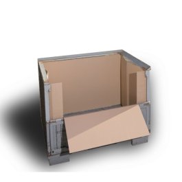 Gitterboxauskleidung aus Wellpappe