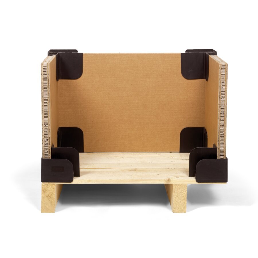 Einfach an allen Seiten in die Kunststoffwinkel stecken