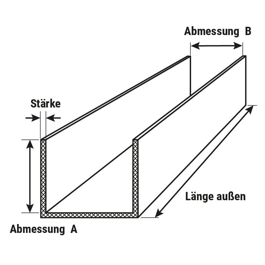 Kantenschutz U-Profil aus Vollpappe