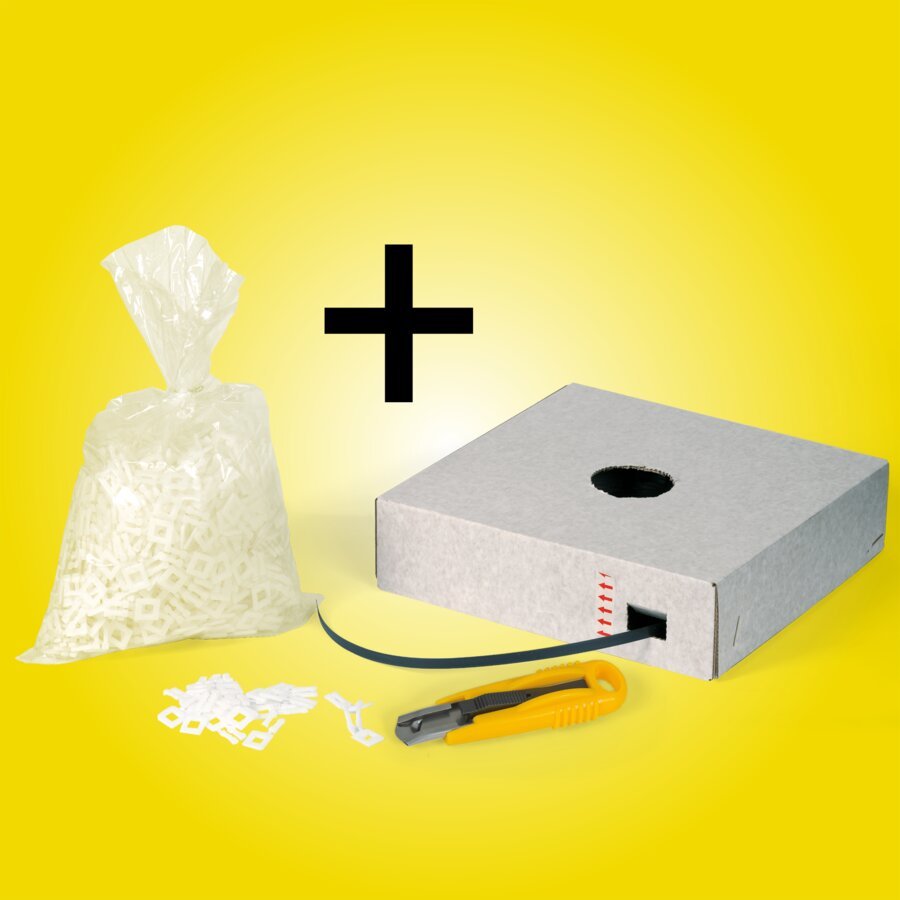 PP-Umreifungsband + Verschlussklemmen + Messer Spar-Set
