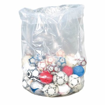 Rundbodensack gefüllt mit Fußbällen