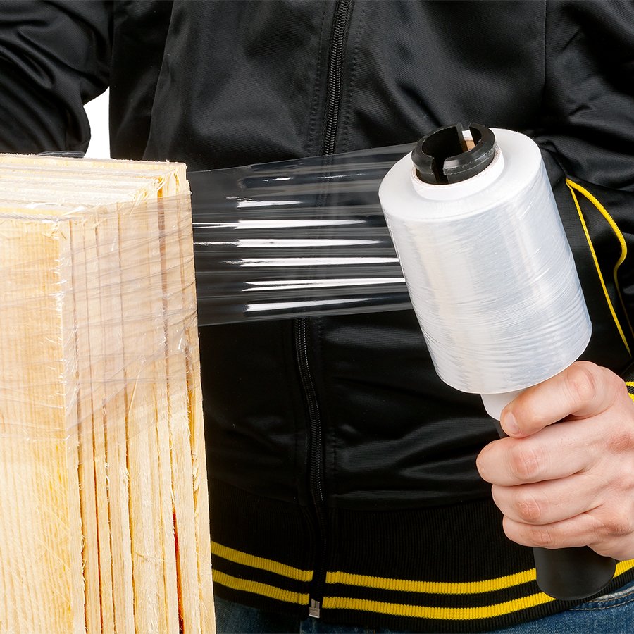 Ladungssicherungsfolie fr Packgut wie Holz