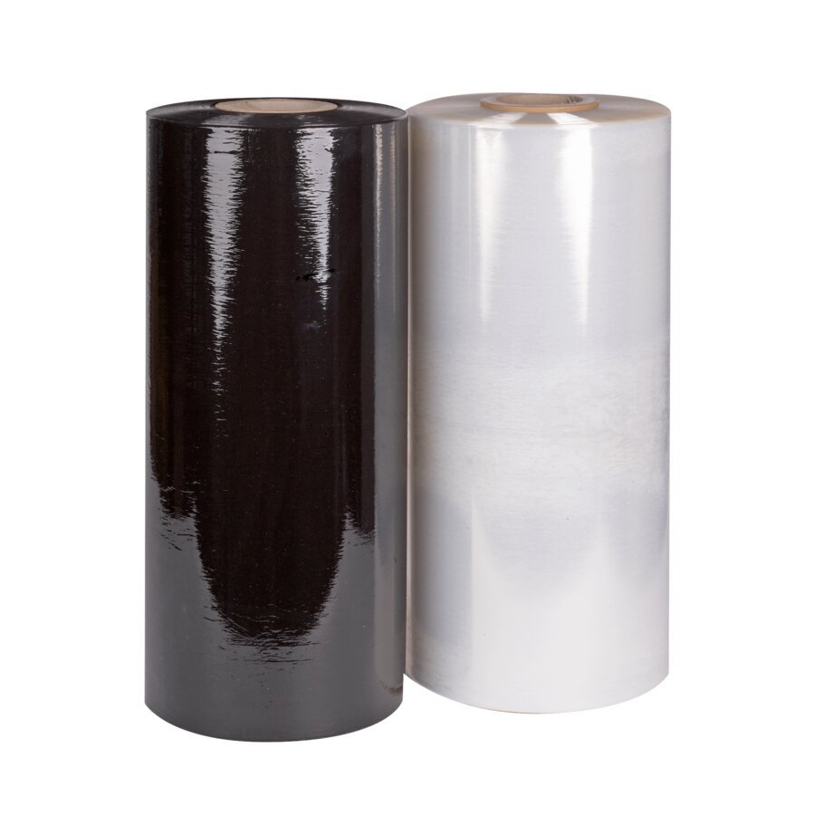 Maschinen-Stretchfolie, vorgedehnt für leichtes und kraftfreies Umwickeln der Palette Maschinen-Stretchfolie, vorgedehnt für leichtes und kraftfreies Umwickeln der Palette