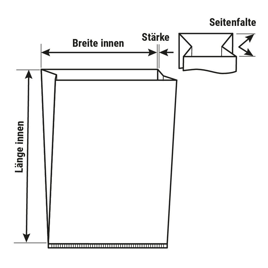Seitenfaltensack fr KLT-Behlter