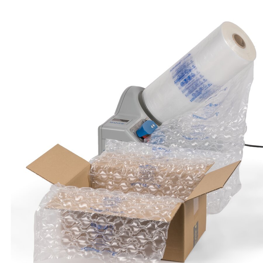 Fllmaterial entsteht dort, wo verpackt wird - direkt von der Maschine in den Karton