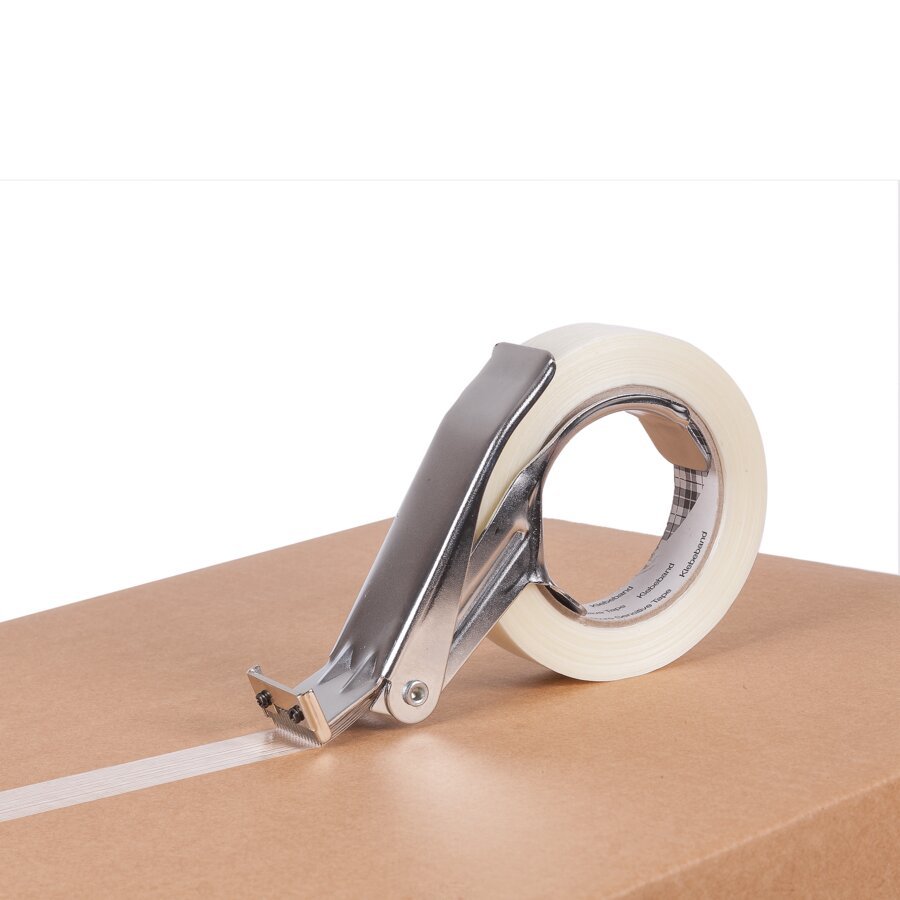 Leichte und schnelle Verarbeitung dank des Klebebandabrollers fr Filamentband