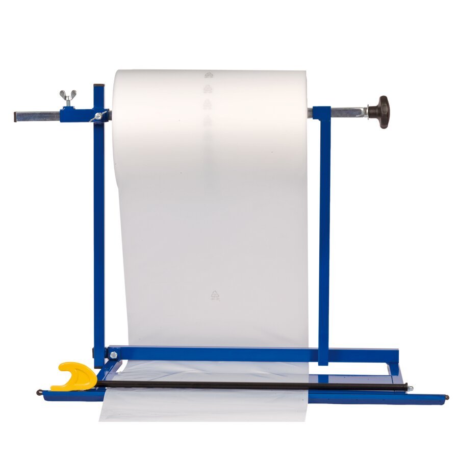 Je nach Rollenbreite kann die - optionale - zweite Metallstrebe verstellt werden