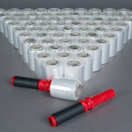 Abrollgriff fr Ministretchfolie, vorgereckt