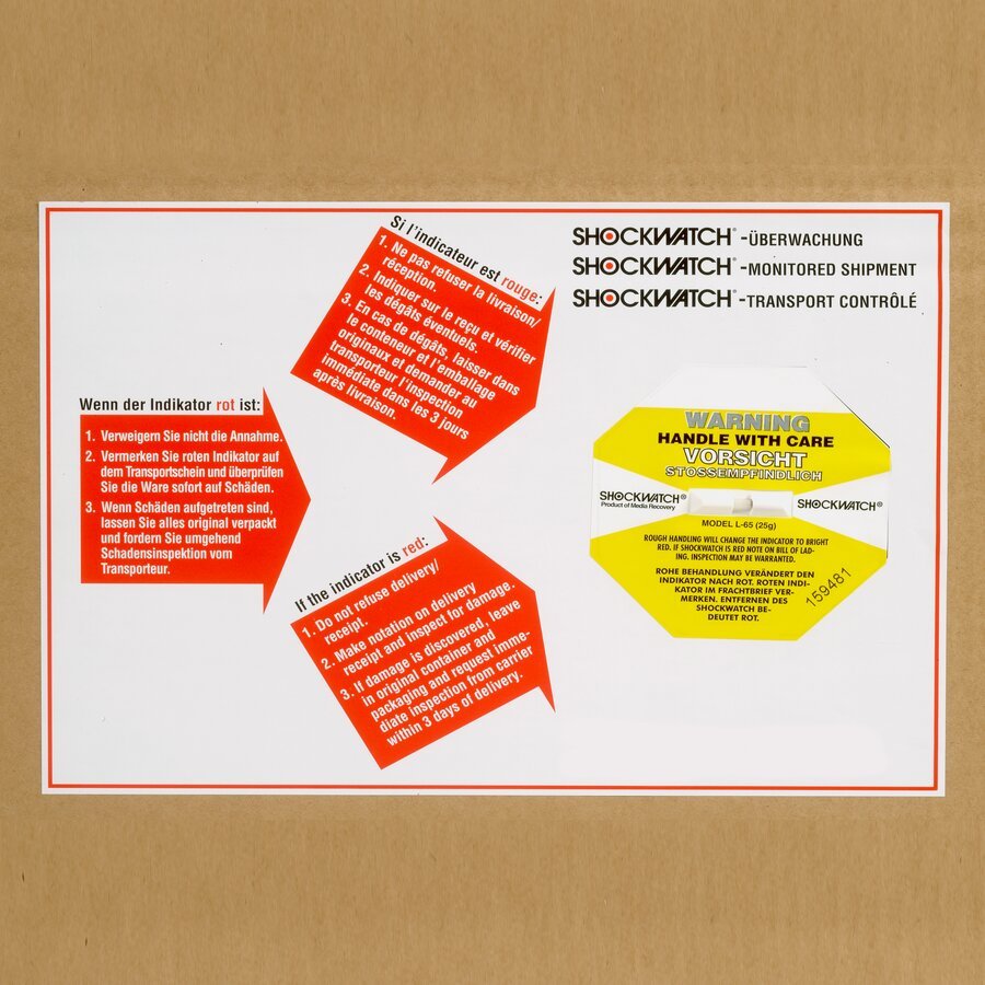 Shockwatch Stoßindikator Shockwatch Stoßindikator