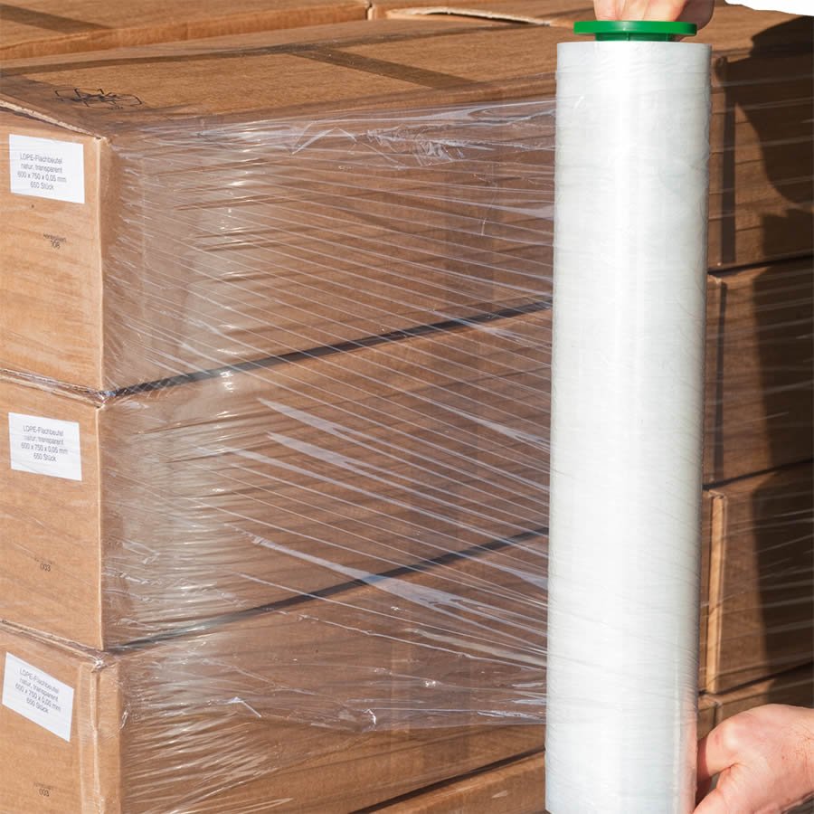 Fr ein schnelles und effektives Verarbeiten der Stretchfolienrollen