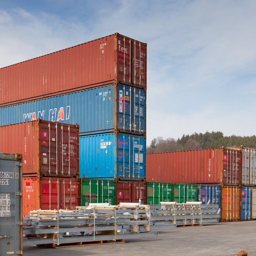 Fr den Transport mit bersee-Containern geeignet