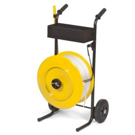 Abrollwagen fr Textil-Umreifungsband, fahrbar