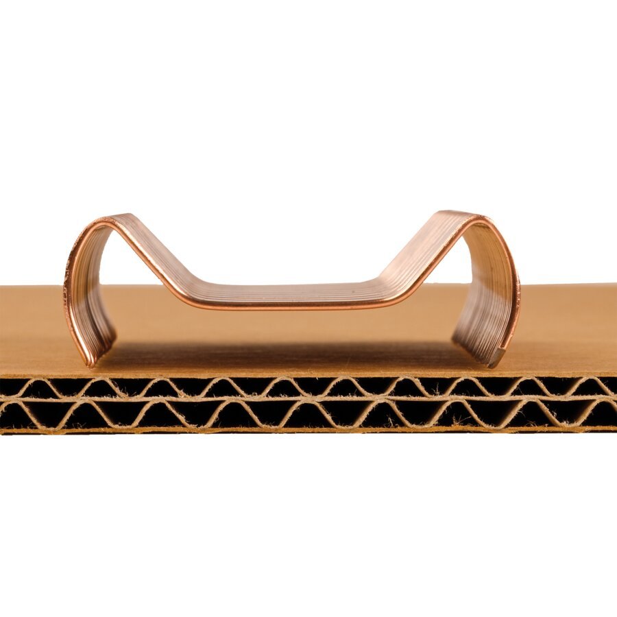 Verschlussklammern fr 2-wellige Wellpappe