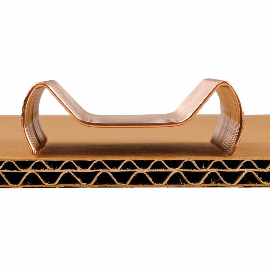 Verschlussklammern fr 2-wellige Wellpappe