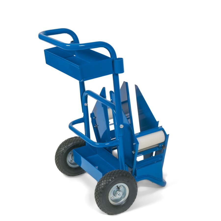 Der mobile Abrollwagen ist fahrbar und Sie haben Ihr Umreifungsband immer praktisch zur Hand