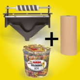 F�llpapier-Spender + Packpapier + Haribo Spar-Set