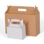 Den Trage-Karton gibt es in unterschiedlichen Größen, sowie auf Anfrage auch in weißer und brauner Ausführung