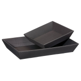 Geschenkkorb flach mini schwarz