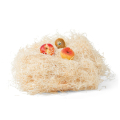 Nest aus Holzwolle mit �pfeln