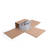 Kreuzverpackung 400 x 400 mm braun