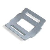 Doppelsteg-Verschluss f�r Lashband max 55 mm gestanzt