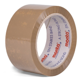 Paketband PVC Monta 281 50 mm braun