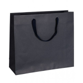 Papier-Tragetasche mit Band 420 x 130 x 370 mm marineblau