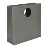 Papier-Tragetasche mit Griffausstanzung 300 x 100 x 300 mm anthrazit