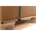Anschlagpunkt f�hrt Umreifungsband doppelt um die Palette f�r maximale Stabilit�t