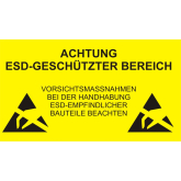 ESD-Schild 300 x 500 mm 