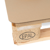Zwischenlage aus Wellpappe mit gerundeten Ecken 2-wellig 1120 x 740 mm
