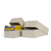 St�lpdeckelkarton geklebt 215 x 155 x 100 mm grau 100% recycelt