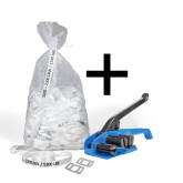Lashband 32 mm Set mit Spannger�t und Verschluss