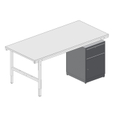 Schubladeneinheit 535 x 600 x 785 mm f�r Packtisch 