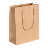 Papier-Tragetasche mit Kordel 220 x 100 x 275 mm natura