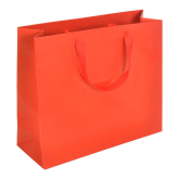 Papier-Tragetasche mit Band 420 x 130 x 370 mm rot