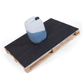 Holz-Palette 1200 x 800 mm mit Gummi-Matte