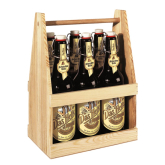 Flaschentr�ger aus Holz f�r 6 x 0,5 l Flaschen